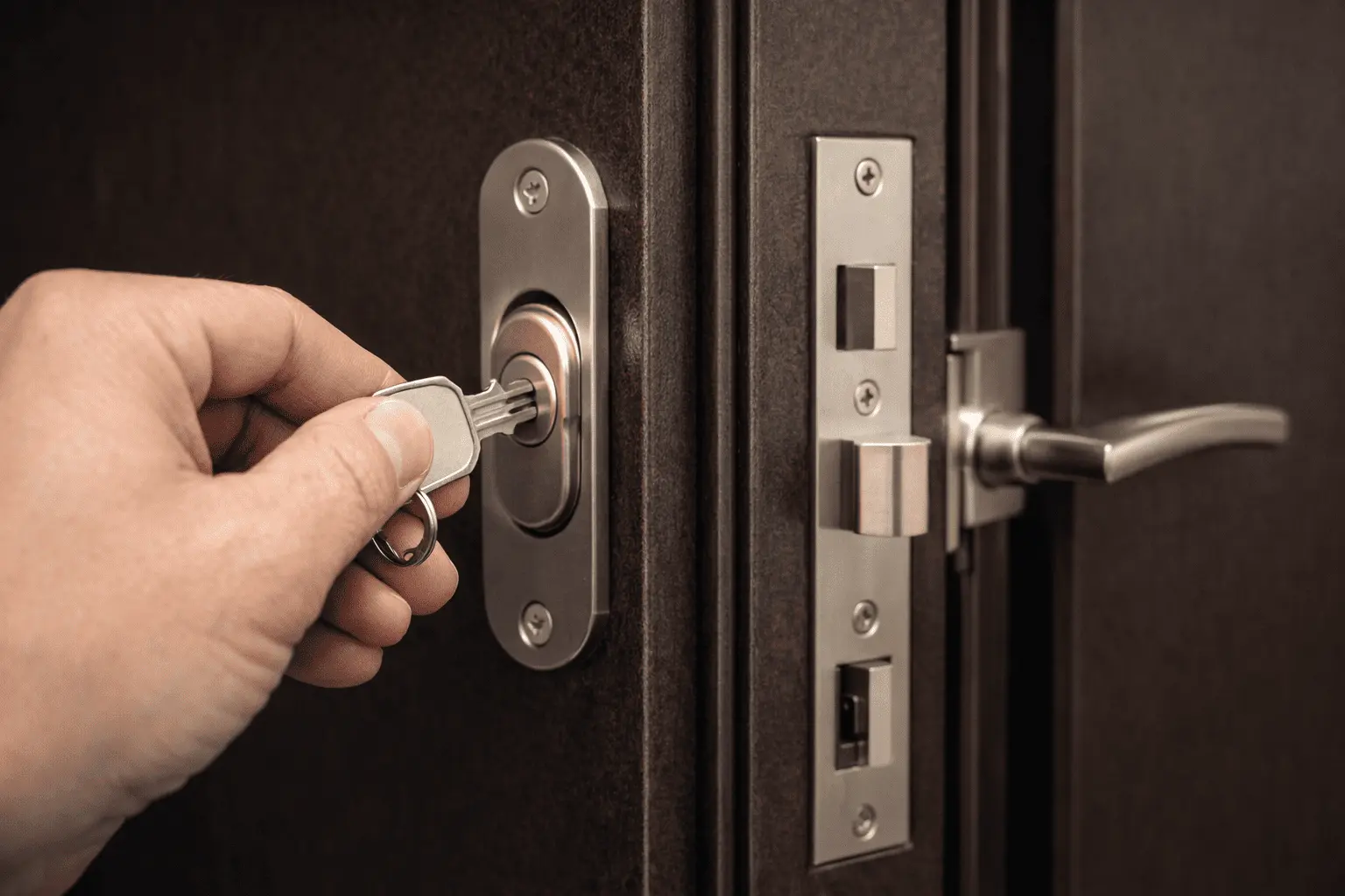 Проверка работы замка после установки